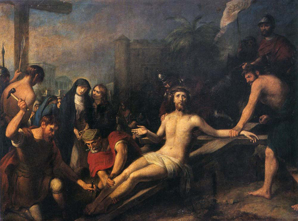 Christ being Nailed to the Cross